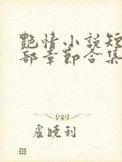 艳情小说短篇全部章节合集免费阅读