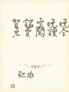 贺铭云晚晚小说免费阅读全文最新章节封面
