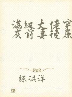 满级大佬穿成炮灰前妻后原著