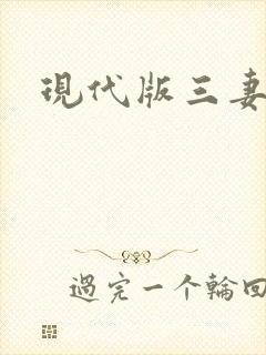 现代版三妻四妾