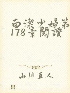 白洁少妇第1一178章阅读