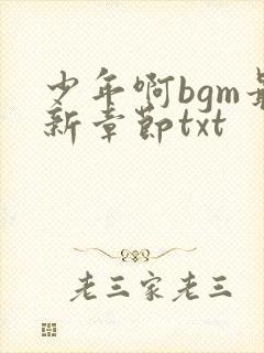 少年啊bgm最新章节txt封面