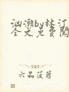 汹潮by林汀汀全文免费阅读笔趣阁封面