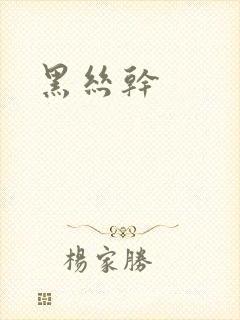 黑丝干