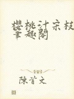 樱桃汁宋枝江野笔趣阁