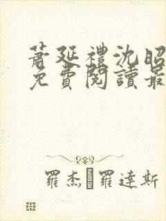 萧延礼沈昭全文免费阅读最新章节封面