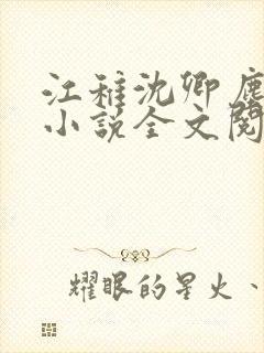 江稚沈卿尘免费小说全文阅读