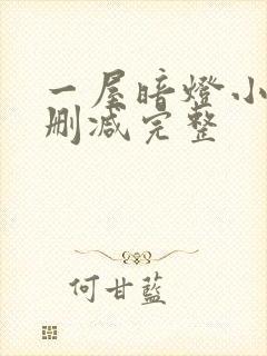 一屋暗灯小说无删减完整