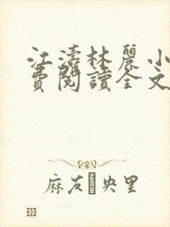 江涛林丽小说免费阅读全文