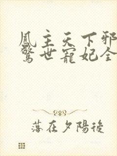 凤主天下邪王的惊世宠妃全文免费
