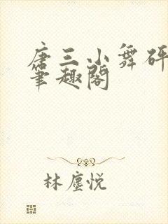 唐三小舞砰砰砰笔趣阁