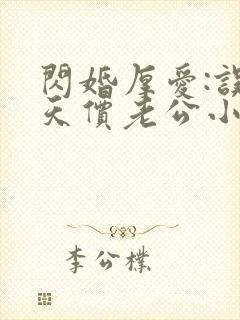 闪婚厚爱:误嫁天价老公小说