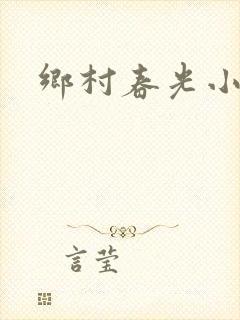 乡村春光小说封面