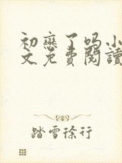 初恋了吗小说全文免费阅读无弹窗
