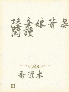 陆弃娘萧晏全本阅读