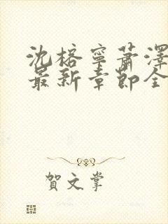 沈榕宁萧泽小说最新章节全文阅读