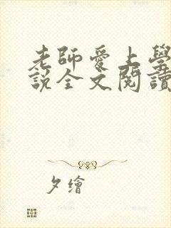 老师爱上学生小说全文阅读封面