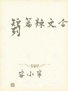 短篇辣文合集系列封面