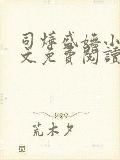 司烨盛妩小说全文免费阅读
