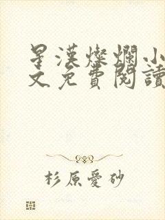 星汉灿烂小说原文免费阅读
