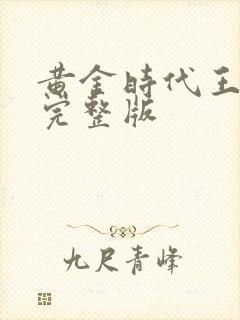 黄金时代王小波完整版封面