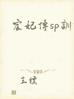 宸妃传sp训诫