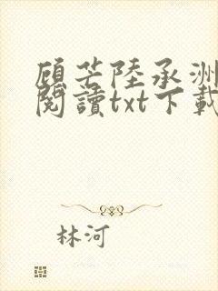 顾芒陆承洲免费阅读txt下载