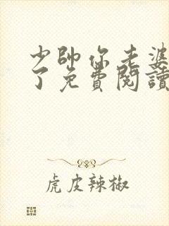 少帅你老婆又跑了免费阅读