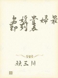 名媛贵妇最新章节列表