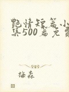 艳情短篇小说合集500篇免费