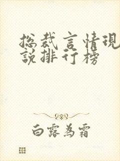 总裁言情现代小说排行榜封面