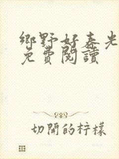 乡野好春光小说免费阅读封面
