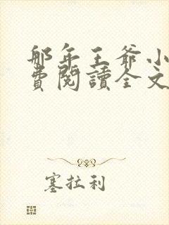 那年王爷小说免费阅读全文