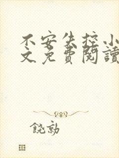 不安失控小说全文免费阅读笔趣阁封面