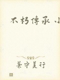 不朽传承 小说封面