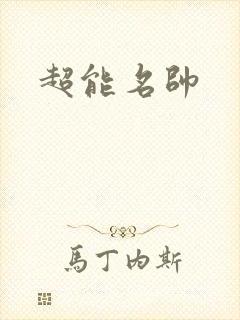超能名帅封面