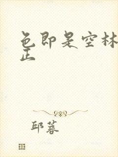 色即是空林媛小正