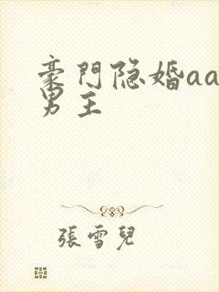 豪门隐婚aa制男主