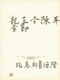 龙王令陈平所有章节