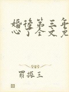 婚后第三年她变心了全文免费阅读封面