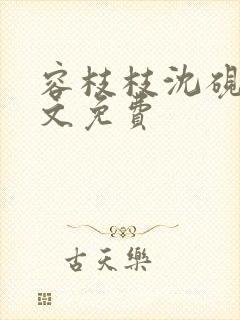 容枝枝沈砚书全文免费