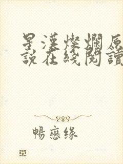 星汉灿烂原著小说在线阅读