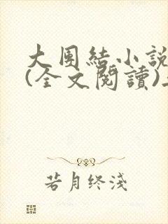 大团结小说目录(全文阅读)无弹窗