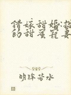 错嫁甜婚:总裁的甜蜜宠妻