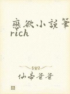 恋欲小说笔趣阁rich