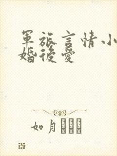 军旅言情小说先婚后爱