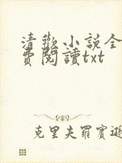 清欢小说全文免费阅读txt