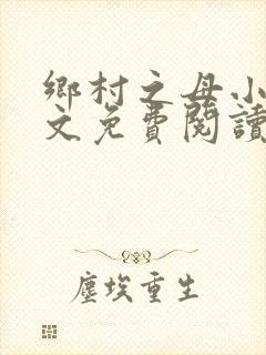 乡村之母小说全文免费阅读