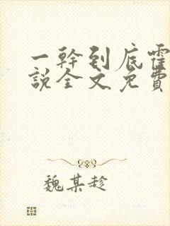 一干到底霍坤小说全文免费阅读封面