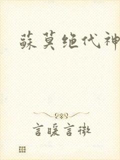 苏莫绝代神主封面